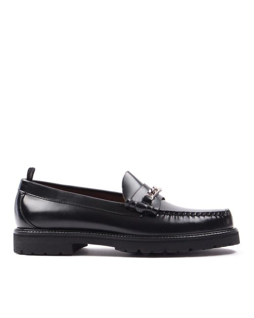 Fred Perry X G.h. Bass Leather Chain Penny Loafer Shoes in Black for Men |  Lyst