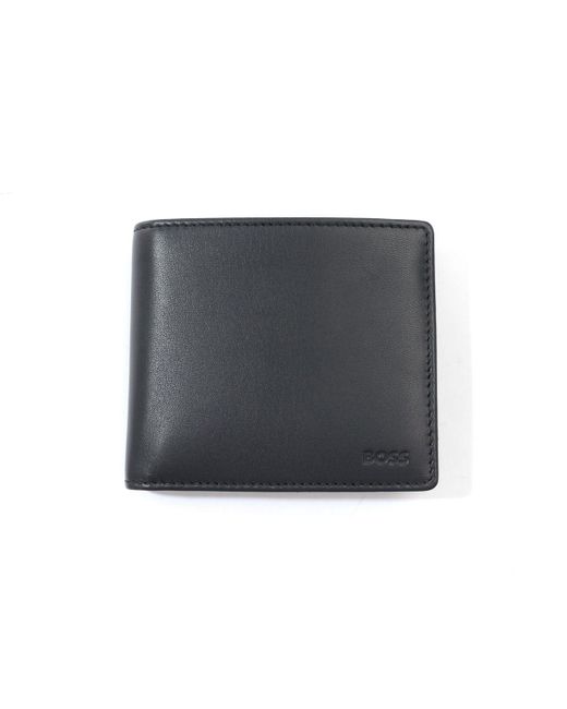 BOSS by HUGO BOSS Signature Stripe Sustainable Leather Coin Billfold