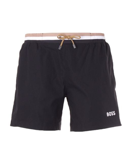 BOSS by HUGO BOSS Synthetic Bodywear Contrast Logo Ripstop Swim Shorts ...