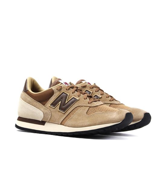 new balance brown suede trainers