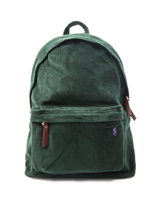 Polo Ralph Lauren Corduroy Backpack in Green for Men | Lyst UK