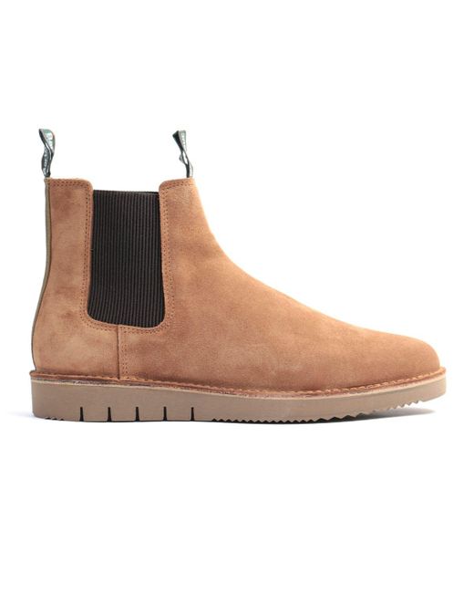 Barbour Gable Suede Chelsea Boot in Brown for Men | Lyst