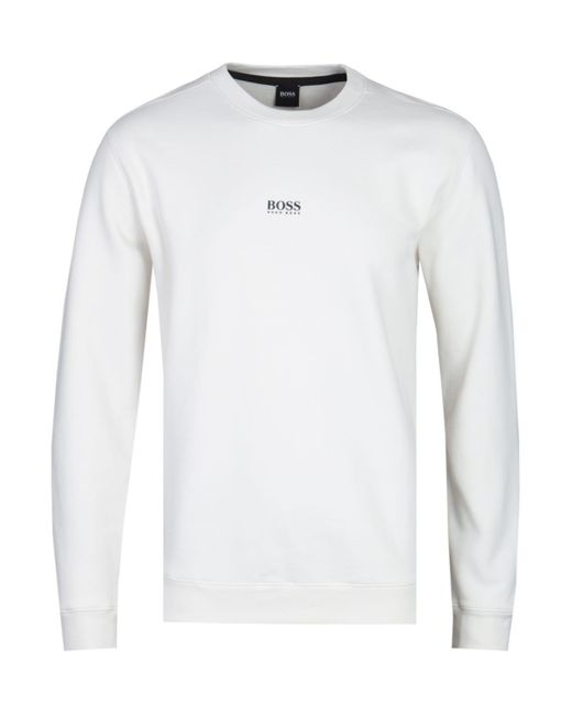boss white sweatshirt