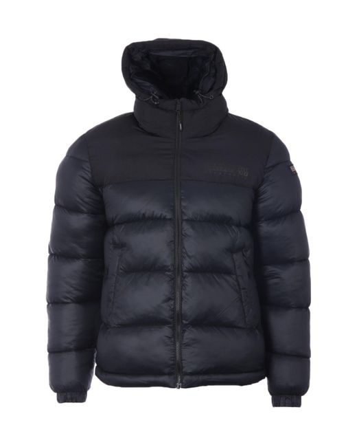 Napapijri Hornelen Hooded Puffer Jacket in Blue for Men | Lyst UK