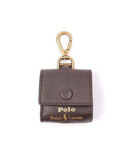 Polo Ralph Lauren Sustainable Leather Airpod Case in Brown for Men | Lyst