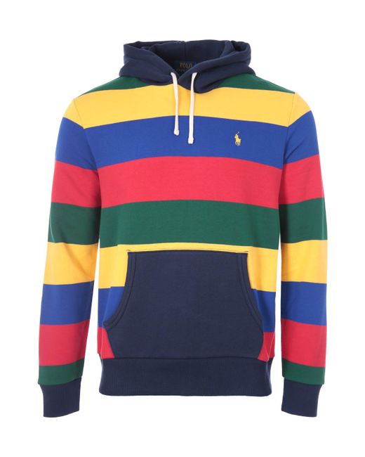 Polo ralph lauren striped fleece sweatshirt Clearance