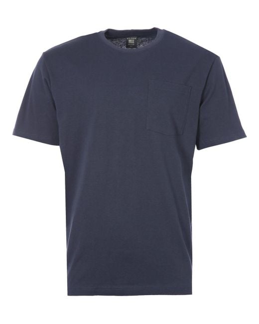 Filson Cotton Pioneer Solid One Pocket T-shirt in Navy (Blue) for Men | Lyst Australia