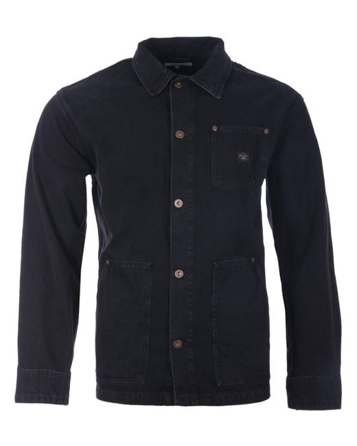 Nudie Jeans Carson Chore Organic Denim Jacket in Black for Men | Lyst UK