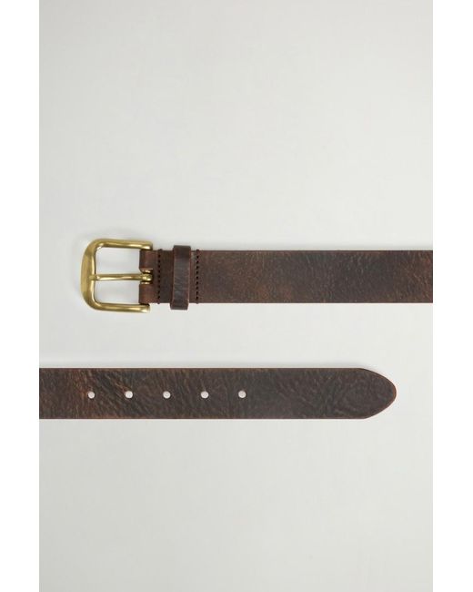 Cinturón De Piel Para Hombre Talla Woolrich de hombre de color Gray
