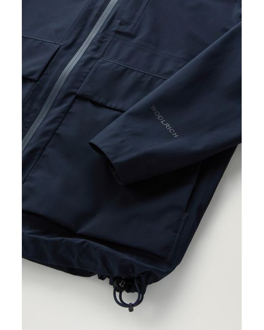 Woolrich Blue Mountain Jacket In Windstopper Gore-tex for men