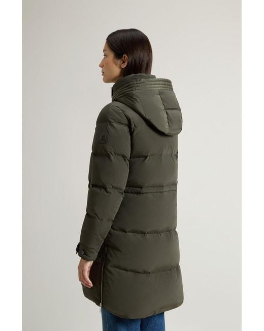 Donna Piumino Alsea Con Cappuccio di Woolrich in Blue