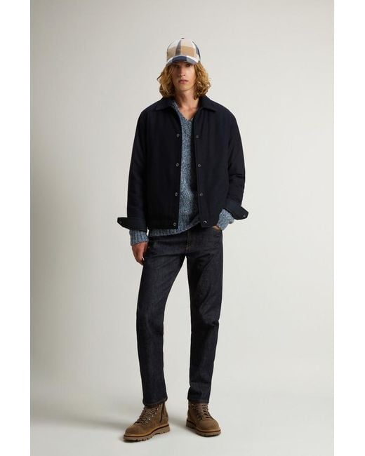 Uomo Giacca A Camicia Keating di Woolrich in Blue da Uomo