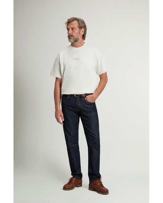 Camiseta De Cuello Redondo De Puro Algodón Con Estampado Para Hombre Talla Woolrich de hombre de color White