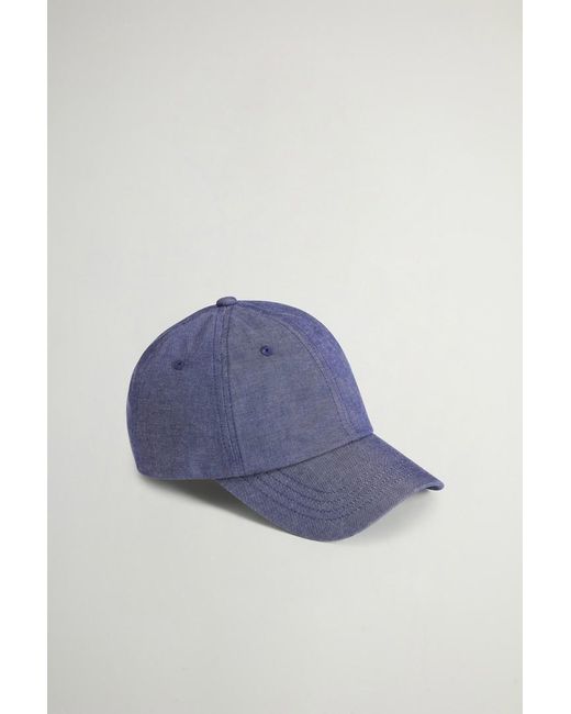 Gorra De Denim De Algodón Para Hombre Talla One Woolrich de hombre de color Blue
