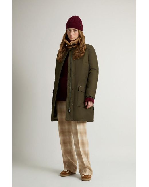 Donna Upstate Parka di Woolrich in Green