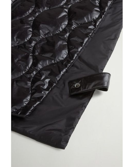 Chaleco Acolchado Plegable De Urban Light Nylon Para Mujer Talla One Woolrich de color Black