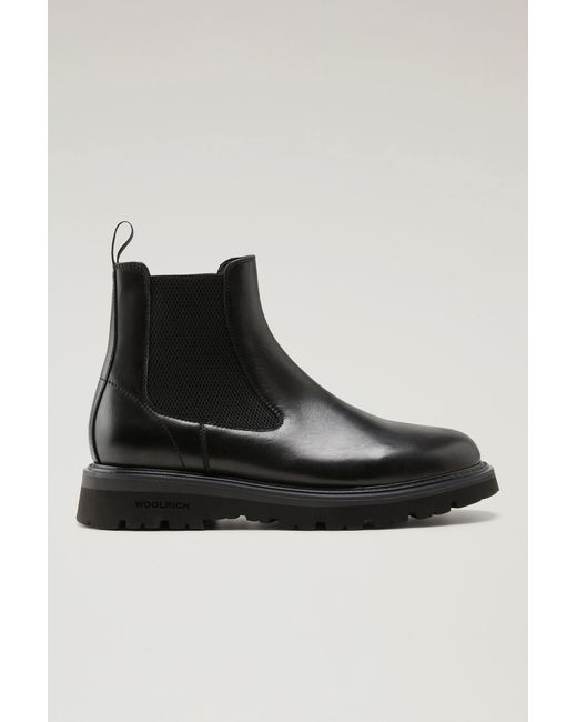 Woolrich Black New City Chelsea Boots for men