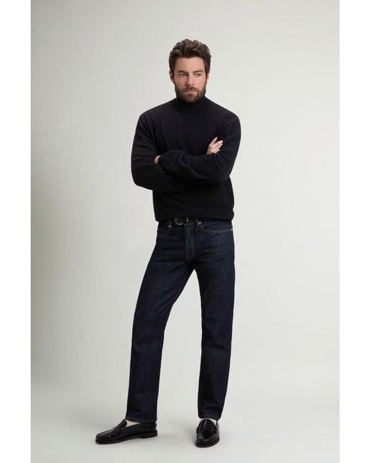 Jersey De Cuello Alto De Pura Lana Virgen Para Hombre Talla Woolrich de hombre de color Blue