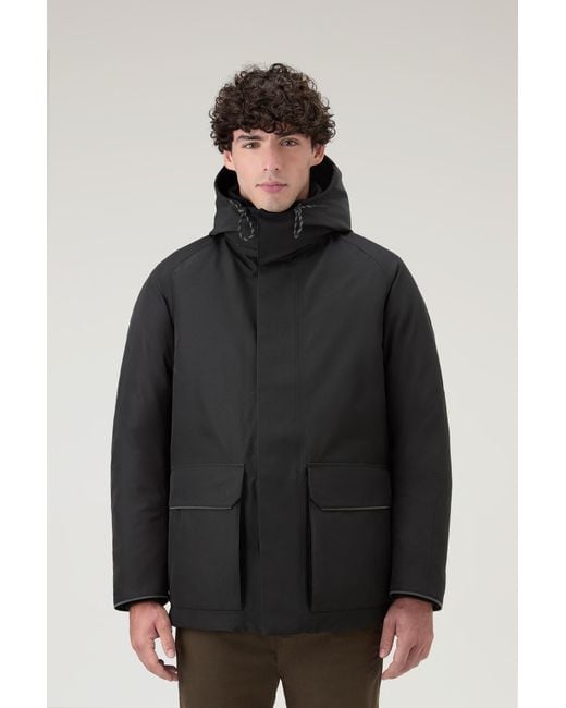 Woolrich Black Waterproof Aleutian Supreme Parka In Gore-tex for men