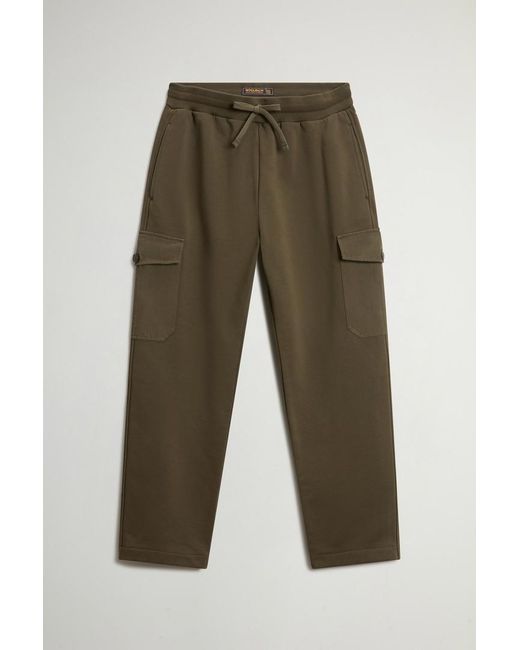 Pantalones Cargo De Mezcla De Algodón Afelpado Para Hombre Talla Woolrich de hombre de color Blue
