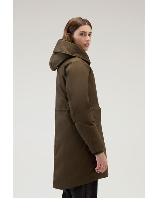 Woolrich long sale military parka