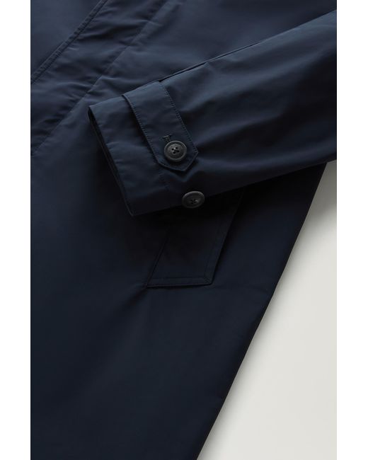 Woolrich Blue New City Coat In Urban Touch for men