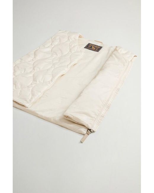 Chaleco Acolchado Plegable De Urban Light Nylon Para Mujer Talla One Woolrich de color White