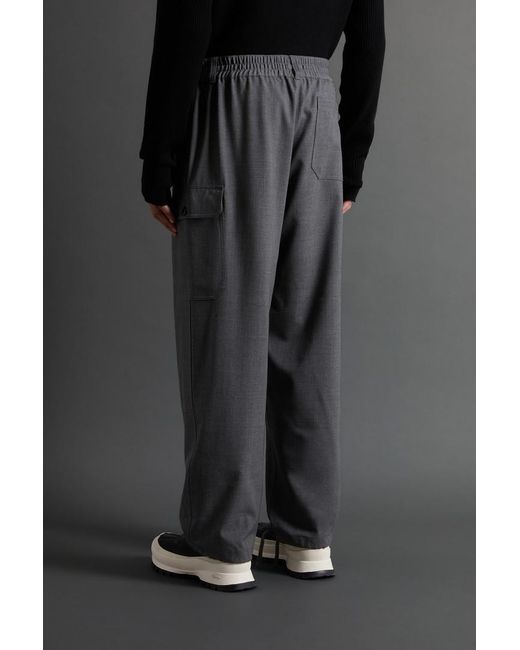 Woolrich Gray Stretch Wool Cargo Pants By Todd Snyder for men