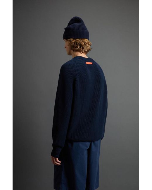 Woolrich Herren Rundhalspullover Aus Reiner Baumwolle By Todd Snyder Blau Größe in Blue für Herren
