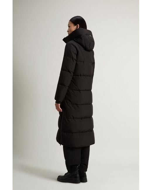 Woolrich Lang Donsjack Van Windstopper Gore-Tex Zwart Grootte in het Black