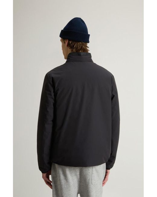 Woolrich Herren Sailing Bomberjacke Aus Zweilagigem Stoff Schwarz Größe in Black für Herren