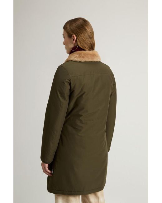 Donna Upstate Parka di Woolrich in Green