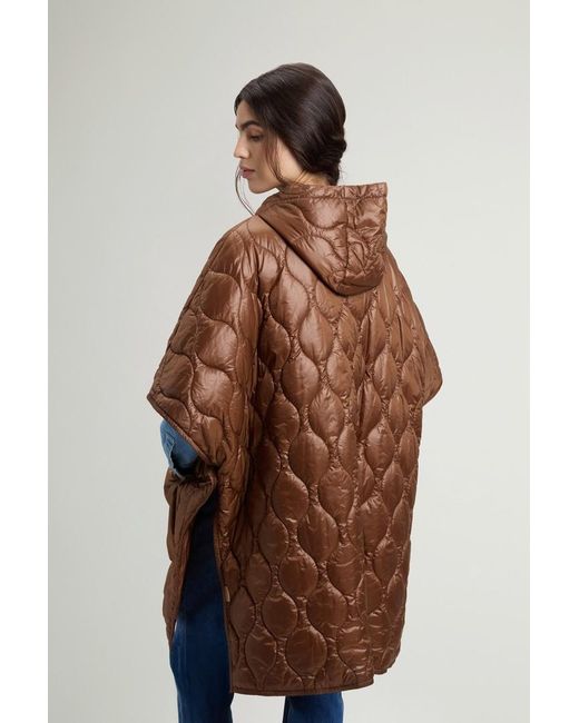 Capa Acolchada De Urban Light Nylon Para Mujer Talla Woolrich de color Brown