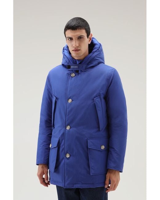 Woolrich Arctic Parka In Ramar Cloth in Blue for Men | Lyst
