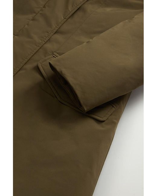 Woolrich Modern Vail Parka Met Afneembare Capuchon Groen Grootte in het Green