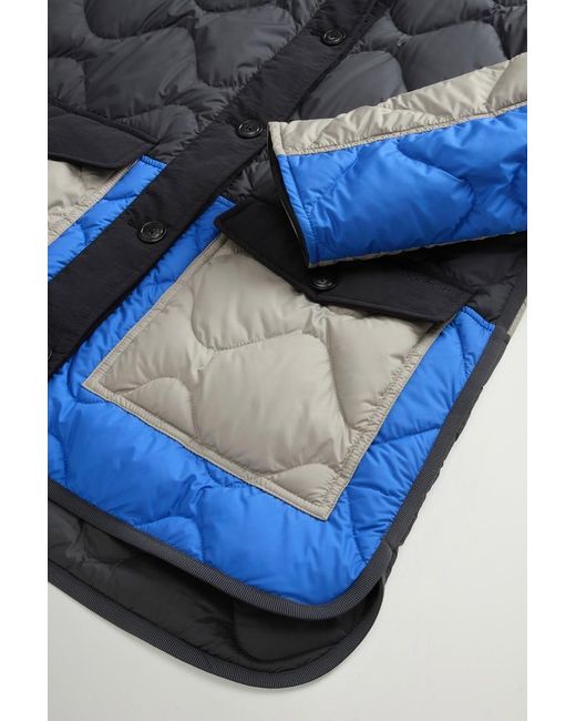 Chaqueta Heritage Acolchada De Microfibra Para Mujer Talla Woolrich de color Blue