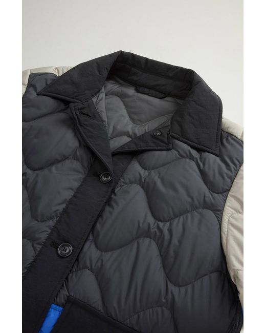 Chaqueta Heritage Acolchada De Microfibra Para Mujer Talla Woolrich de color Blue
