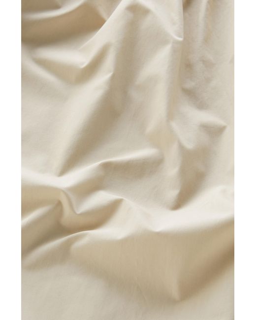 Woolrich Natural Short Dress In Pure Cotton Poplin
