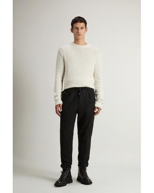 Woolrich Broek Milton Van Wolmix-Flanel Grootte in het Natural voor heren