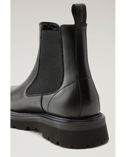 Woolrich Black New City Chelsea Boots for men