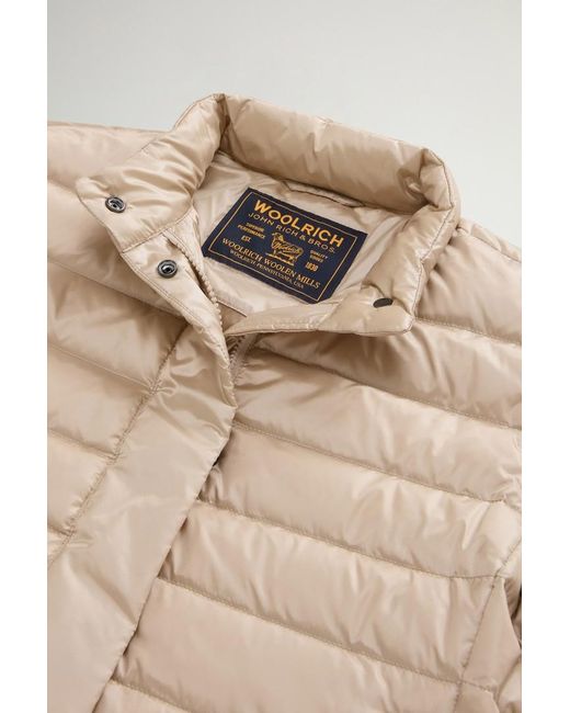Plumífero Ligero De Liquid Nylon Para Mujer Talla Woolrich de color Blue