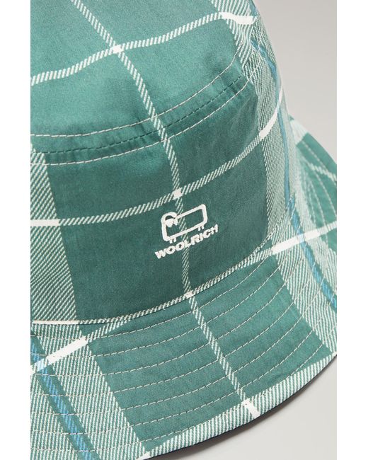 Cappello double face in puro cotone di Woolrich in Verde | Lyst