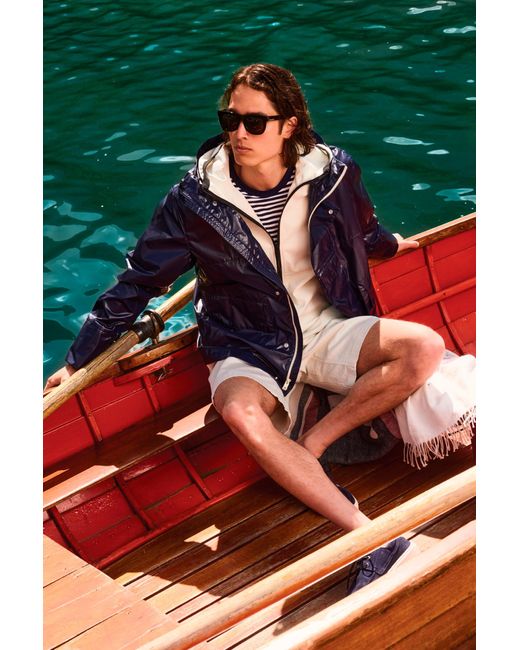 Woolrich Natural Softshell Hooded Sweatshirt for men