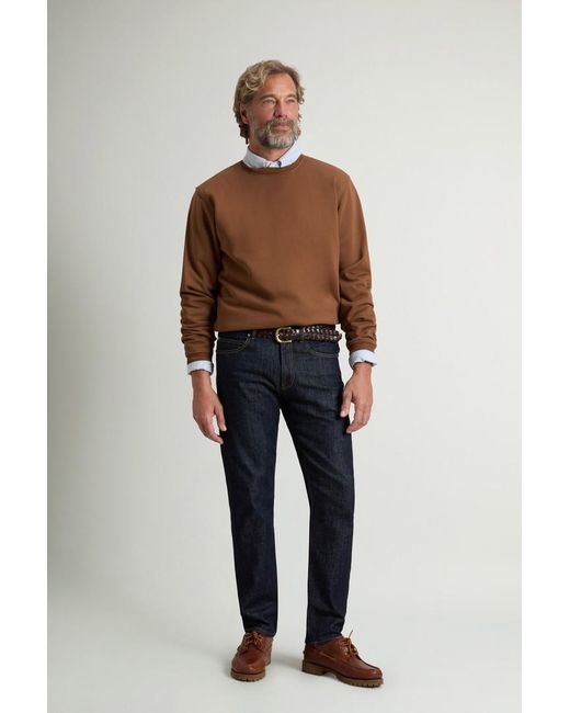 Sudadera De Cuello Redondo De Mezcla De Algodón Con Estampado Para Hombre Talla Woolrich de hombre de color Brown