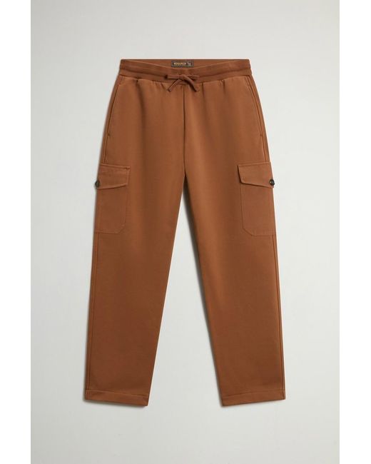 Pantalones Cargo De Mezcla De Algodón Afelpado Para Hombre Talla Woolrich de hombre de color Black