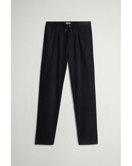 Woolrich Broek Milton Van Wolmix-Flanel Grootte in het Natural voor heren