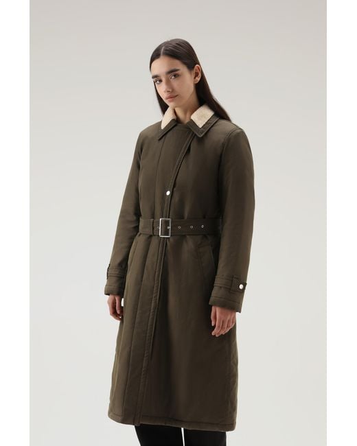 Woolrich Latimore Coat With Primaloft Padding in Green Lyst