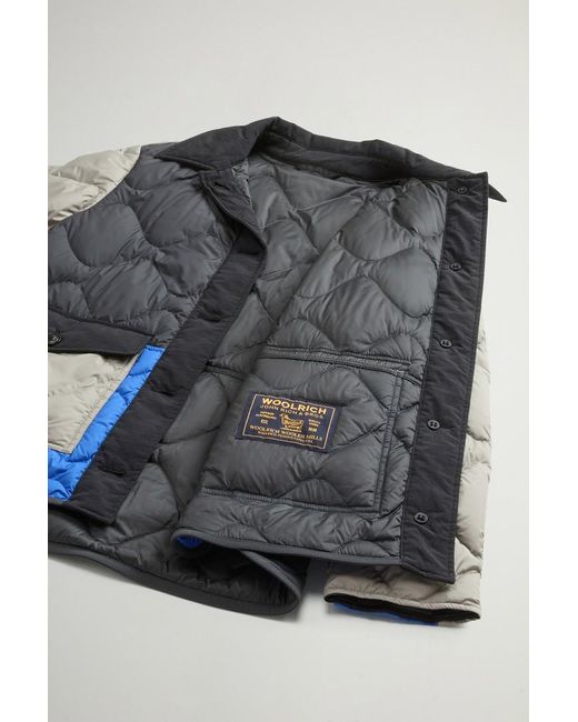 Chaqueta Heritage Acolchada De Microfibra Para Mujer Talla Woolrich de color Blue