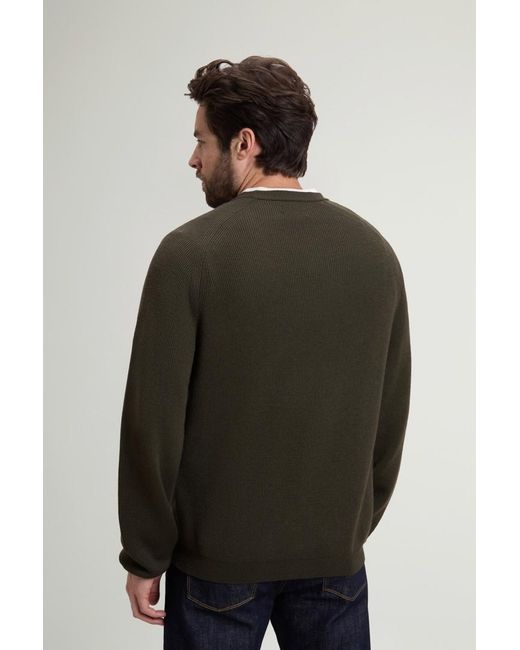 Jersey De Cuello Redondo De Pura Lana Virgen Merina Para Hombre Talla Woolrich de hombre de color Gray