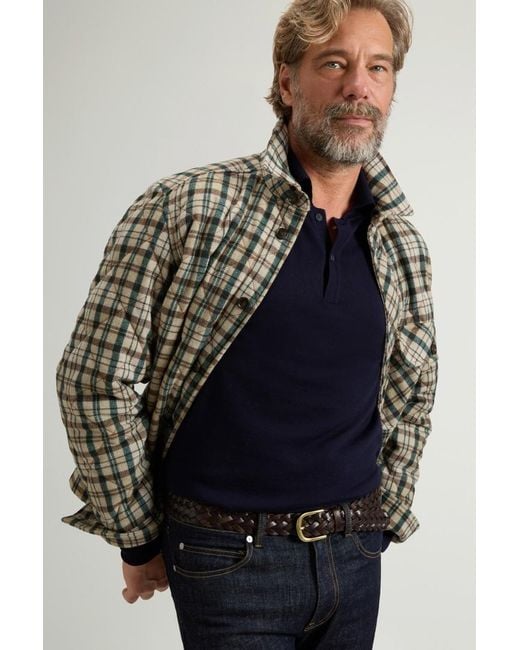 Chaqueta Camisera Acolchada De Mezcla De Lana A Cuadros Para Hombre Talla Woolrich de hombre de color Multicolor